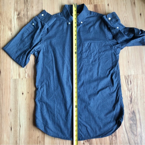 OLD NAVY Shirt Slim Fit Button Down Long Sleeve Blue Small Men’s - Picture 9 of 16